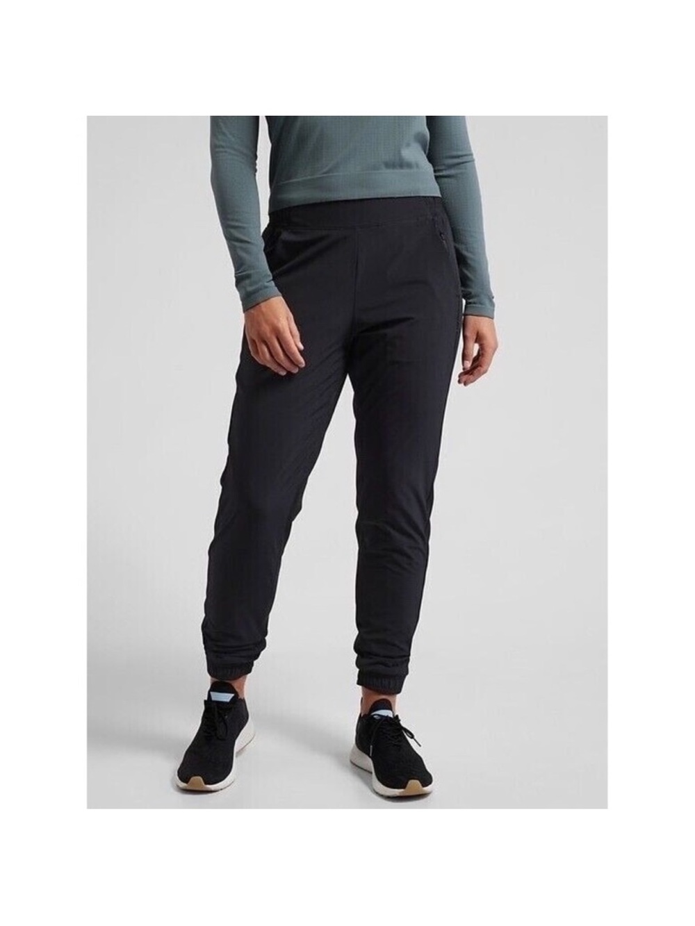 Athleta Brooklyn Lined Jogger Black High Rise Pants Womens Size 10